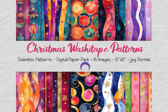 Christmas Seamless Washi Patterns