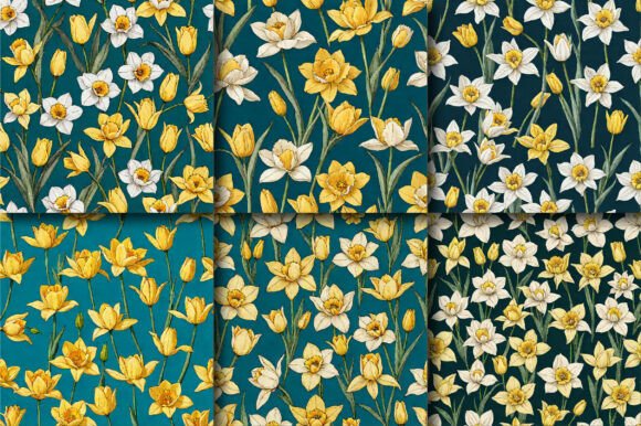 Daisy Tulip Daffodil Flowers Patterns: A Practical Review for Spring Design Projects