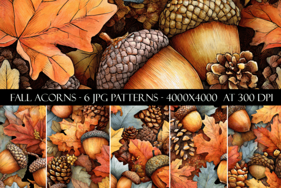 Fall Acorn Seamless Patterns: The Ultimate Resource for Autumn Creators