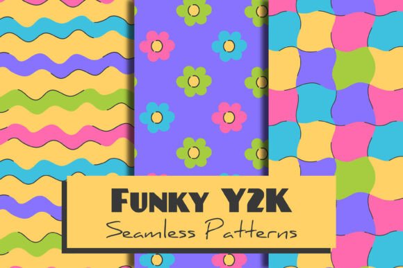 Funky Y2k Seamless Patterns