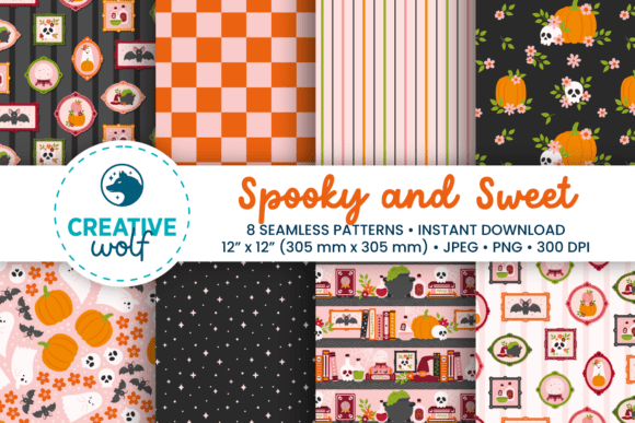 Spooky and Sweet Halloween Patterns: A Whimsical Digital Collection Review