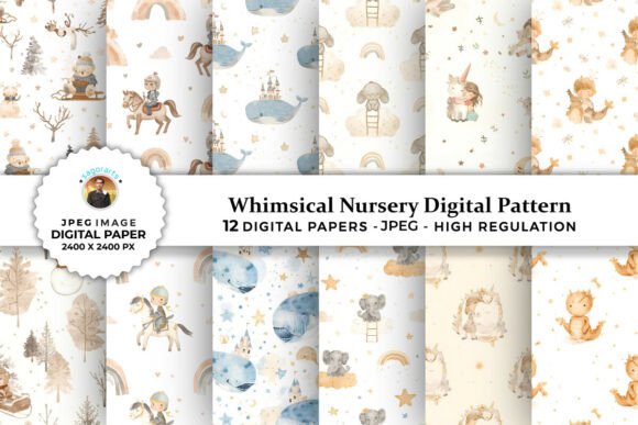 Unlock Creativity with 12 Whimsical Nursery Digital Patterns for Your Next Craft Project