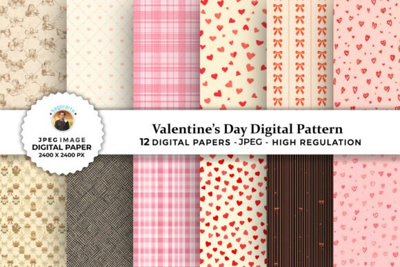 Valentine’s Day Digital Patterns